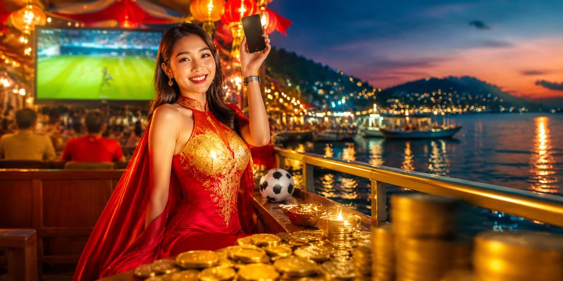 Người dùng Phú Quốc xem thông tin betting trên thiết bị di động ban đêm